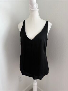 Milly Black V-Neck Silk Camisole NWOT